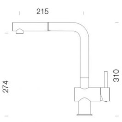 Granitna slavina EPOS TUŠ ONYX 502