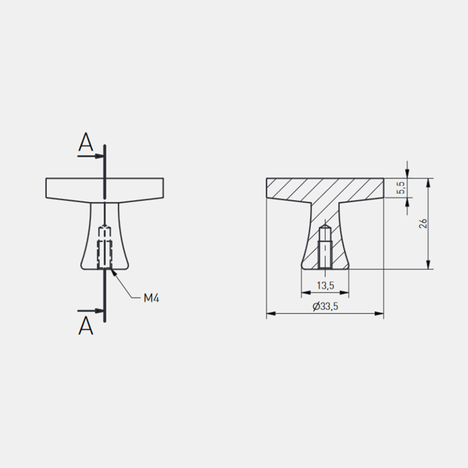 Dugme DUNE 1-20 1510