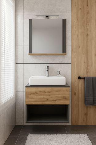KUPATILSKI ELEMENT WOOD&BLACK 1071