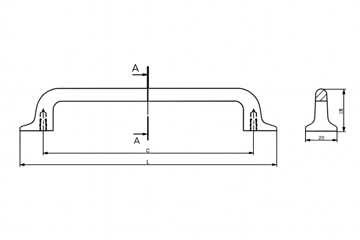 Fabricio Black 192mm 1716