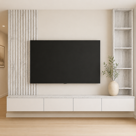 TV SET BIANCO LEGNO 2538