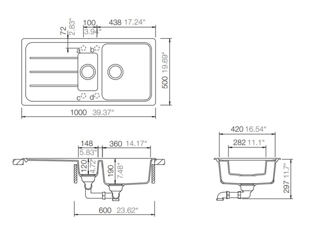 Sudopera FORMHAUS D150L sabbia 835