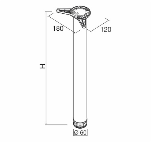 Noga stola 71/60 IS 1859