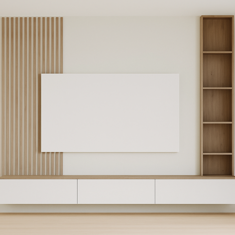 TV SET BIANCO LEGNO 1664