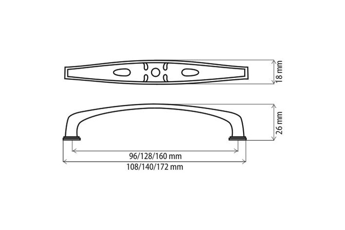 Antik bakar 128mm 1426