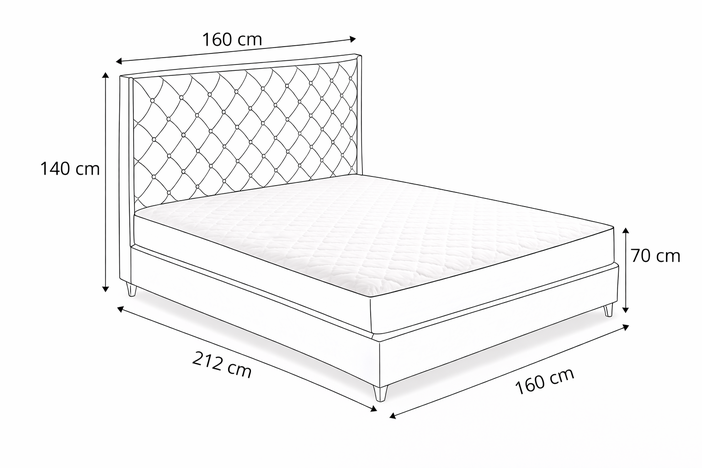 Francuski ležaj TIP TOP 2334