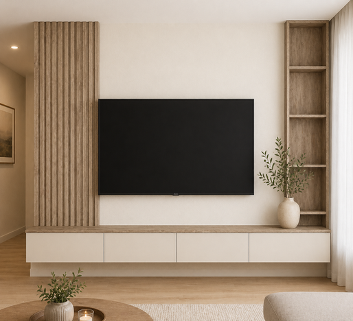 TV SET BIANCO LEGNO 2542