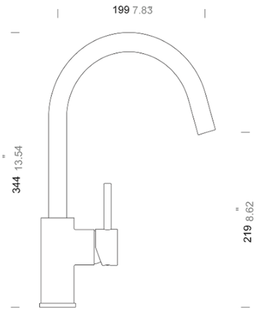 Granitna slavina PLUTOS MOONSTONE 507