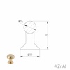 Dugme Stilo crno 1256