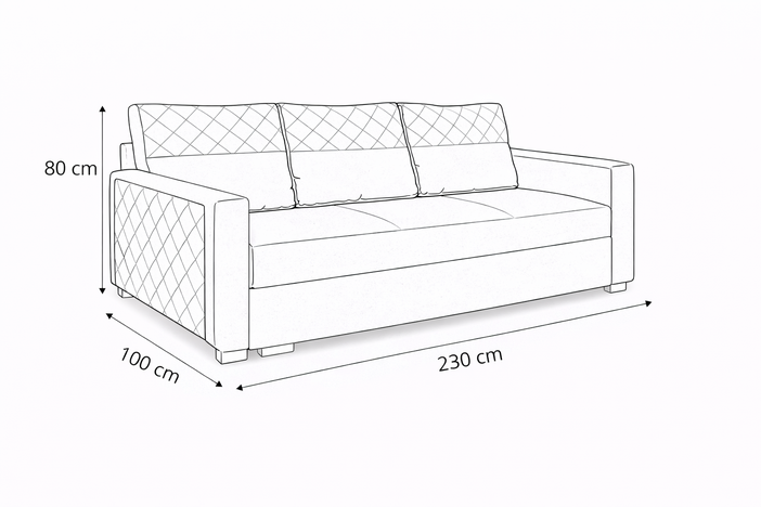 Grof ležaj MILANO II 2346