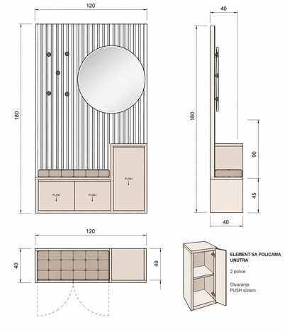 PREDSOBLJE RITANO 2500