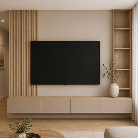 TV SET BIANCO LEGNO 2541