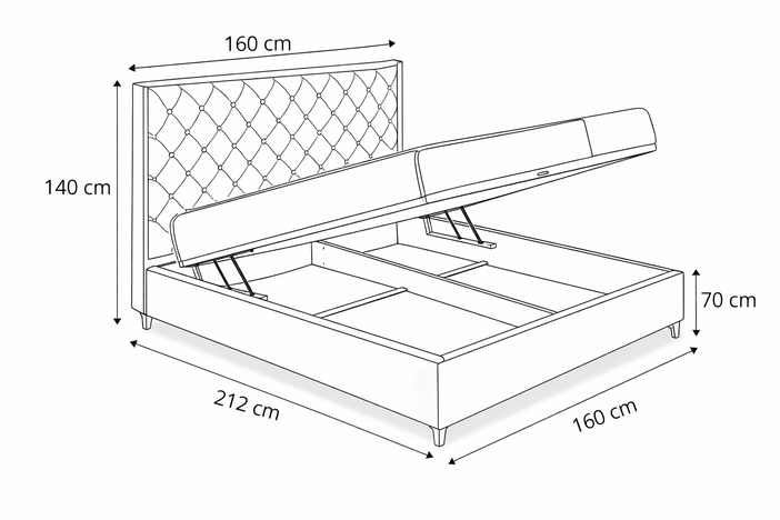 Francuski ležaj TIP TOP 2335