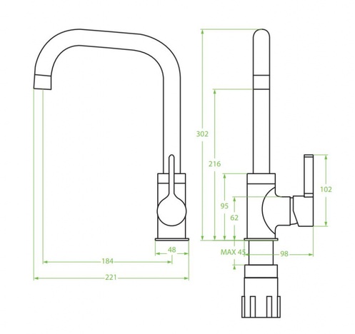 Granitna slavina LENA BKU-665D 931
