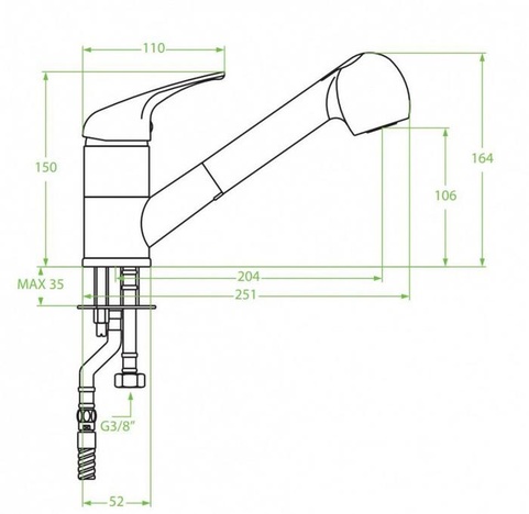Granitna slavina DAGA BLG-769D 924
