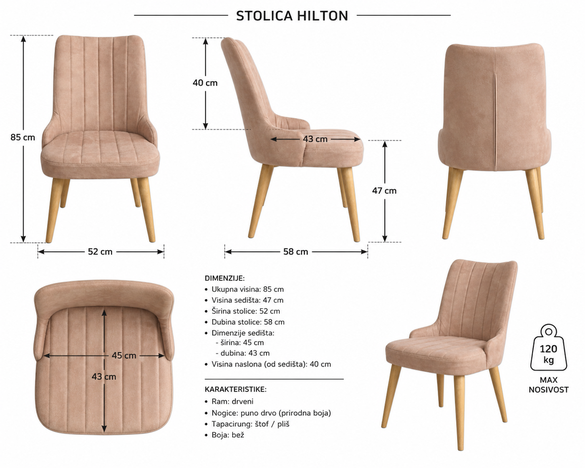 Stolica HILTON 2568