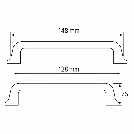 Fabricio Black 128mm 1651
