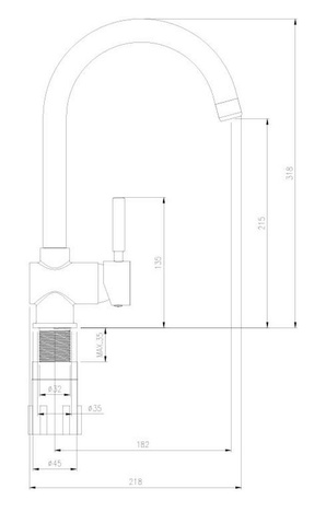 Inox slavina LETE BKU-068D 1143