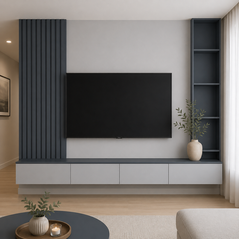 TV SET BIANCO LEGNO 2540