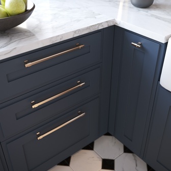 GTV Imperial brušeno zlato 160mm