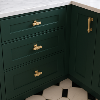 GTV Imperial brušeno zlato dugme